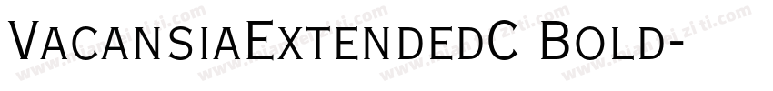 VacansiaExtendedC Bold字体转换